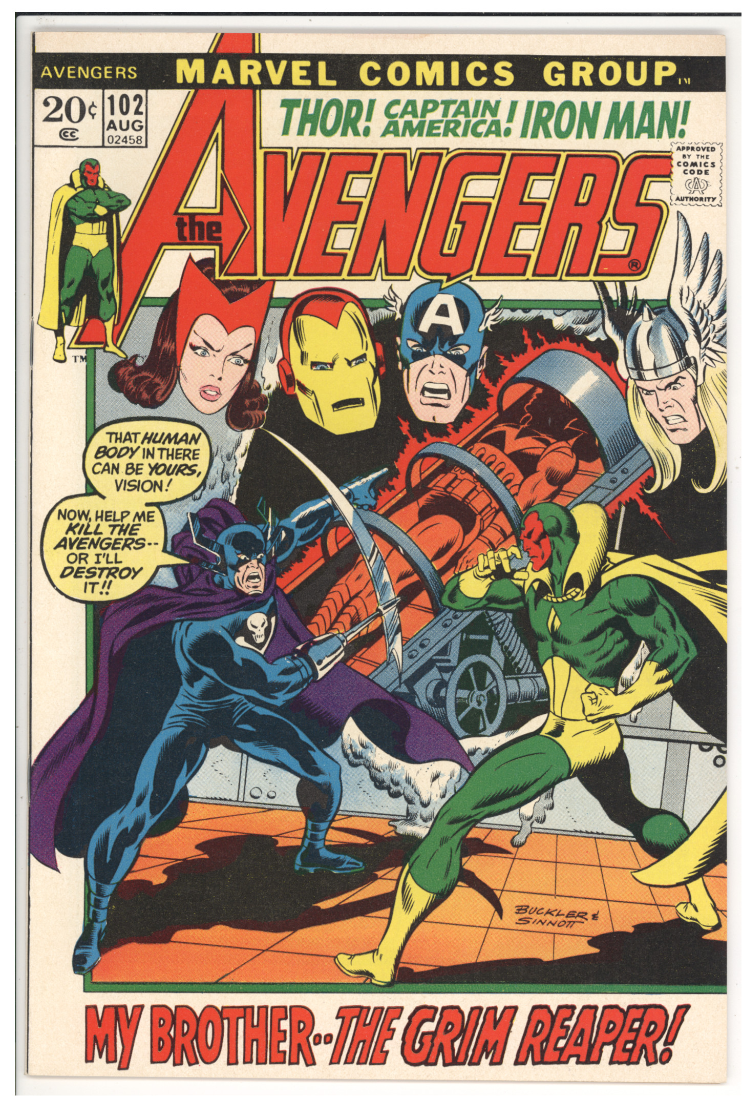 Avengers #102 front