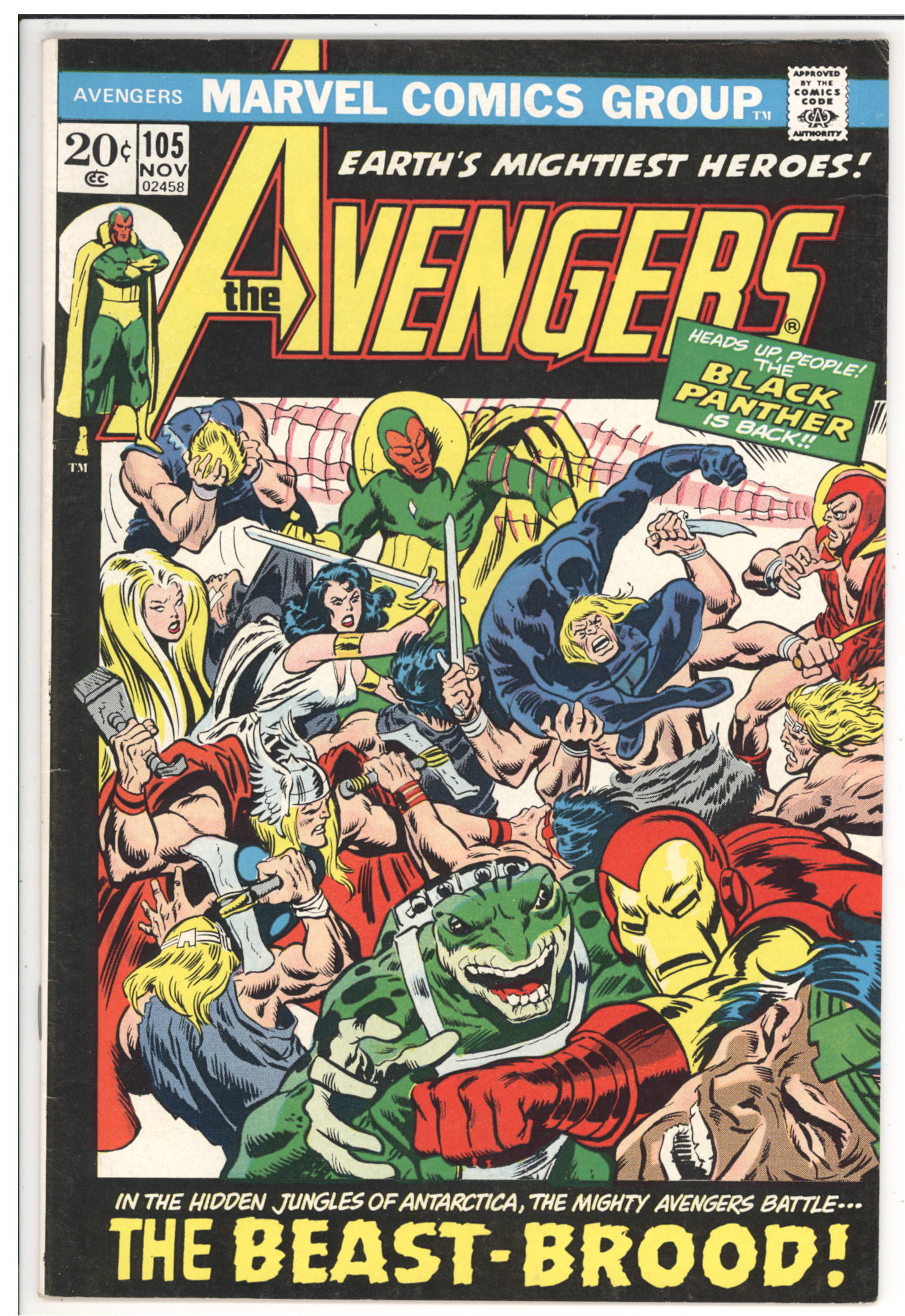 Avengers #105 front