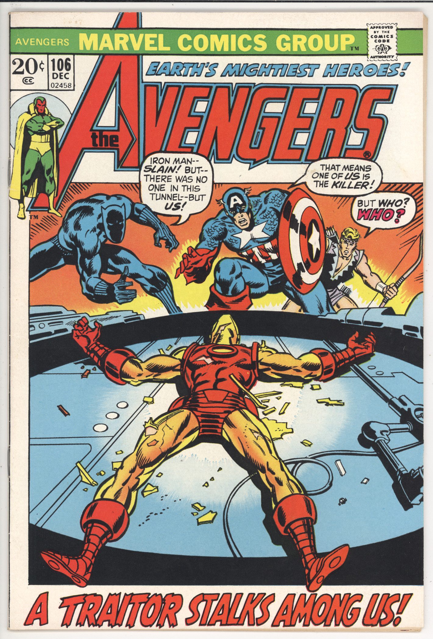 Avengers #106 front