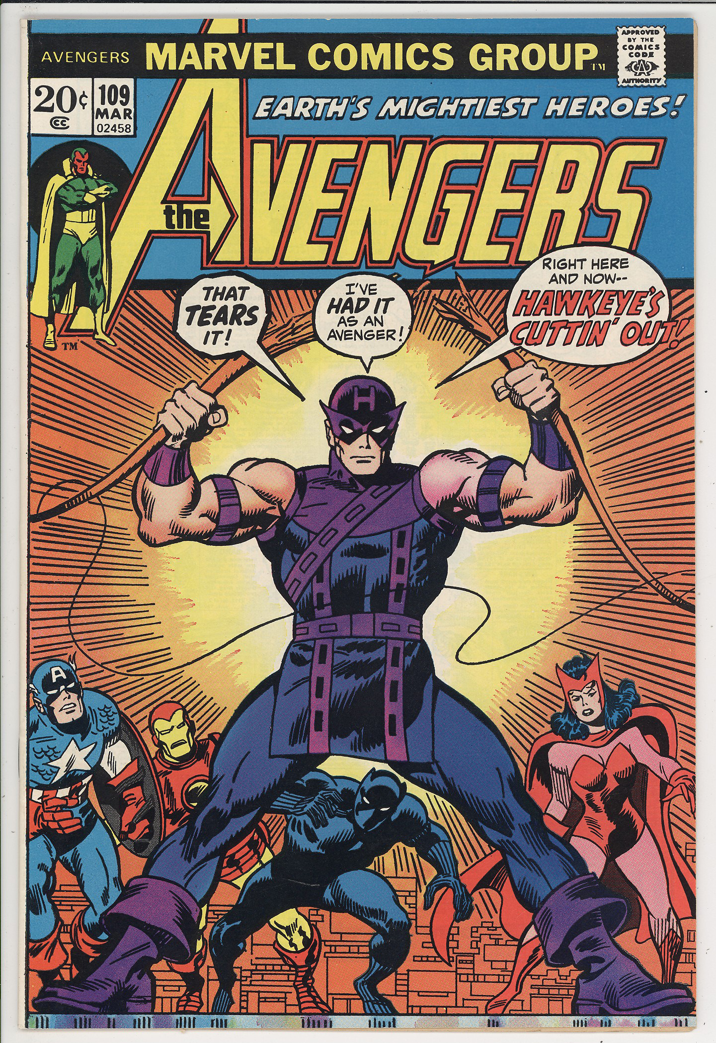 Avengers #109 Avengers #109
