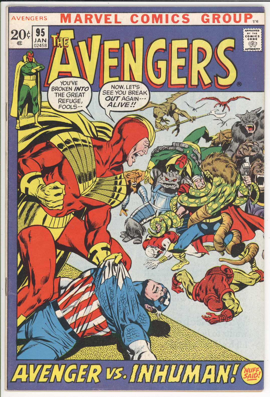 Avengers #95 front