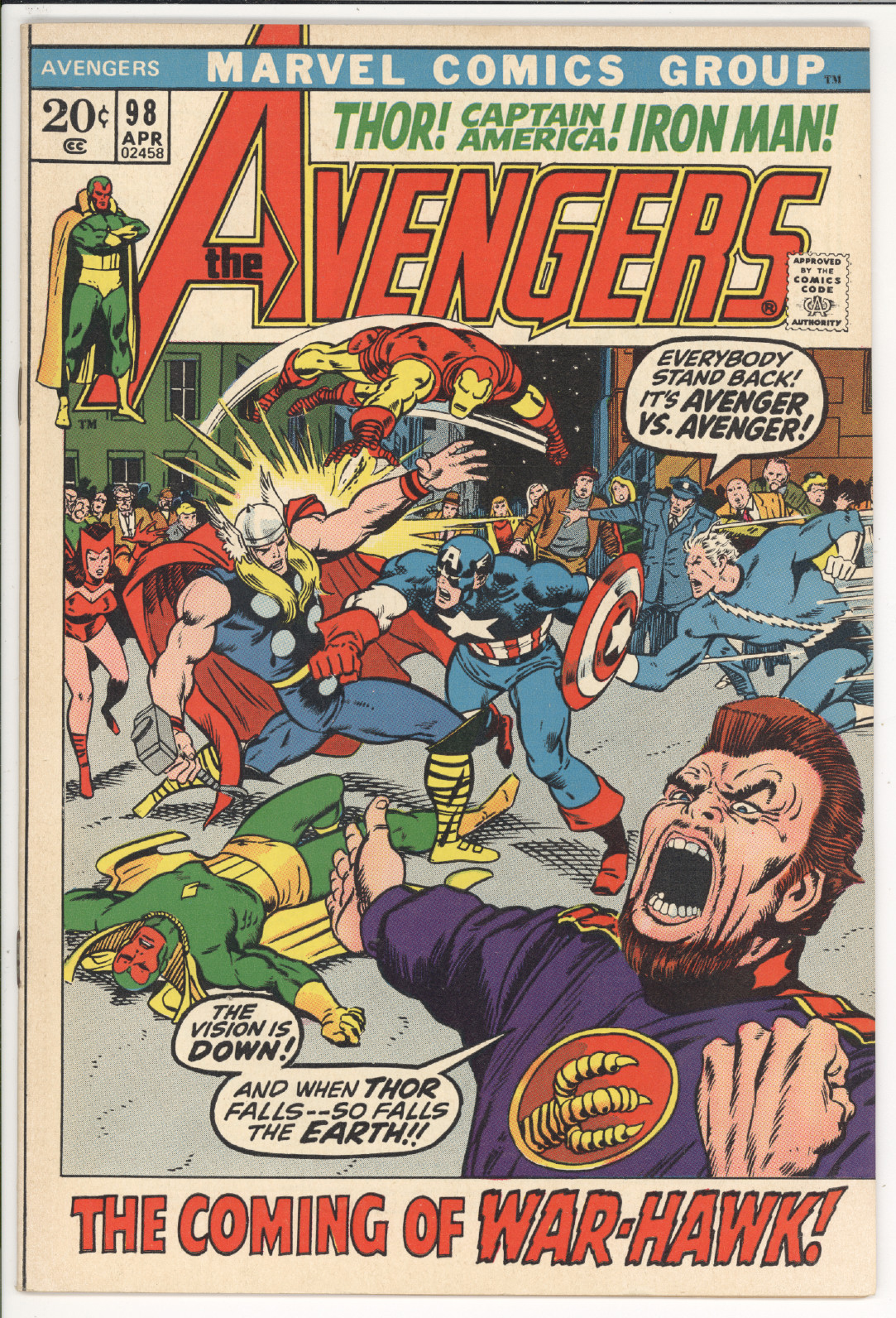 Avengers  #98 front