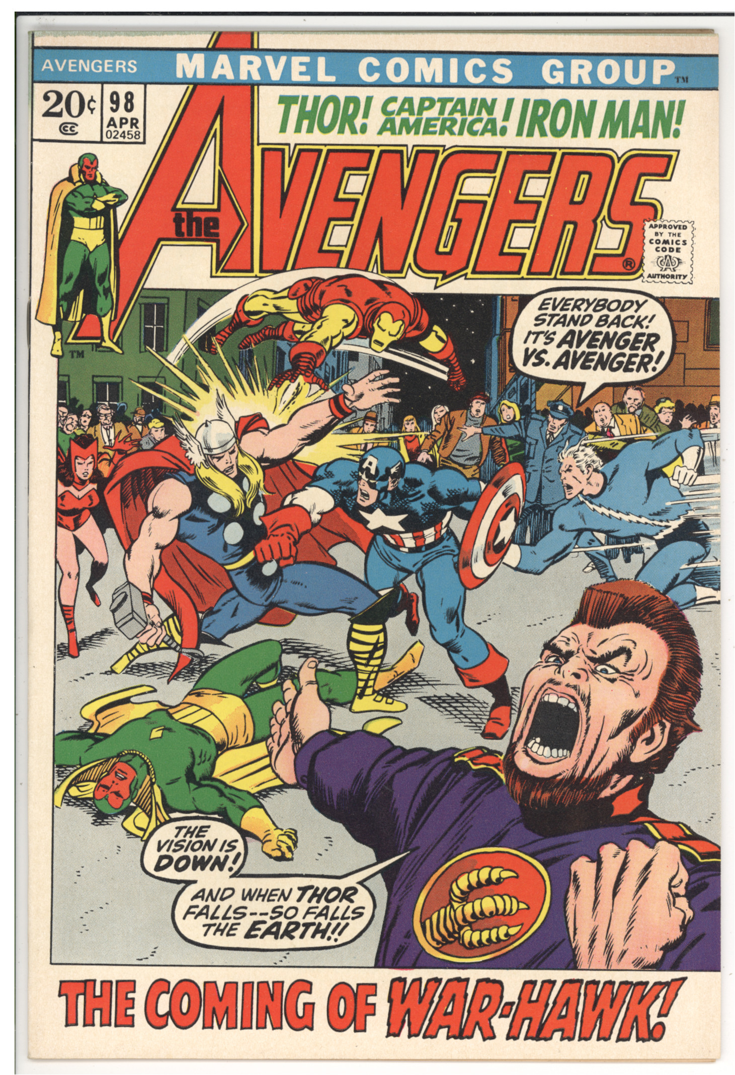 Avengers #98 front