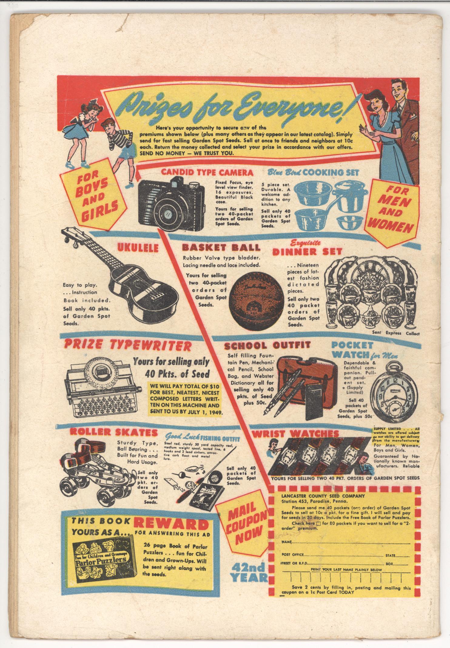 Captain America Comics #72 back