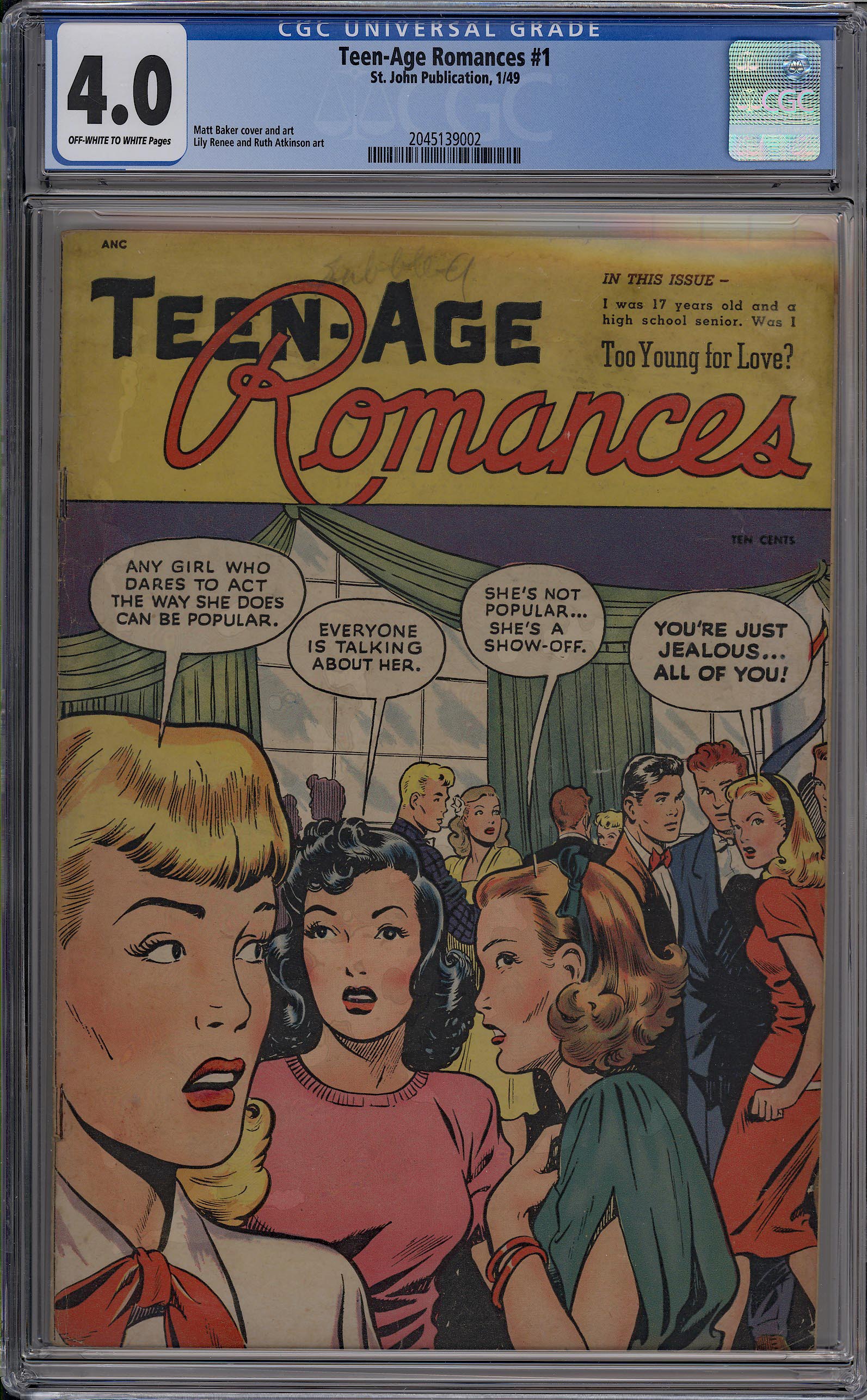 Teen-Age Romances   #1