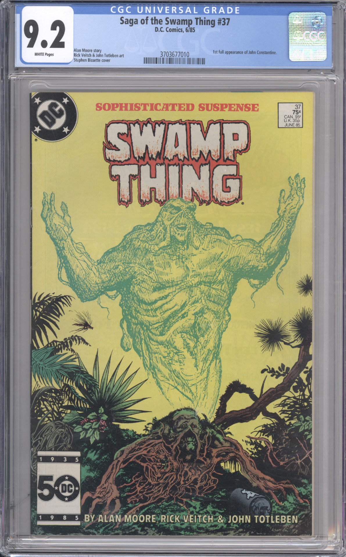 Saga of the Swamp Thing #37 front