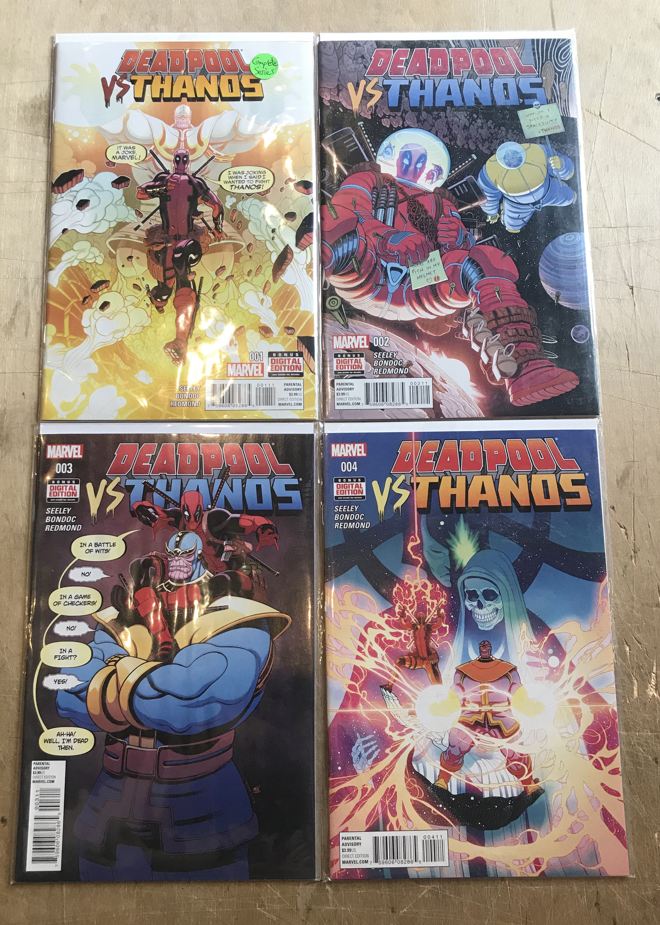 Deadpool Vs Thanos #1-4