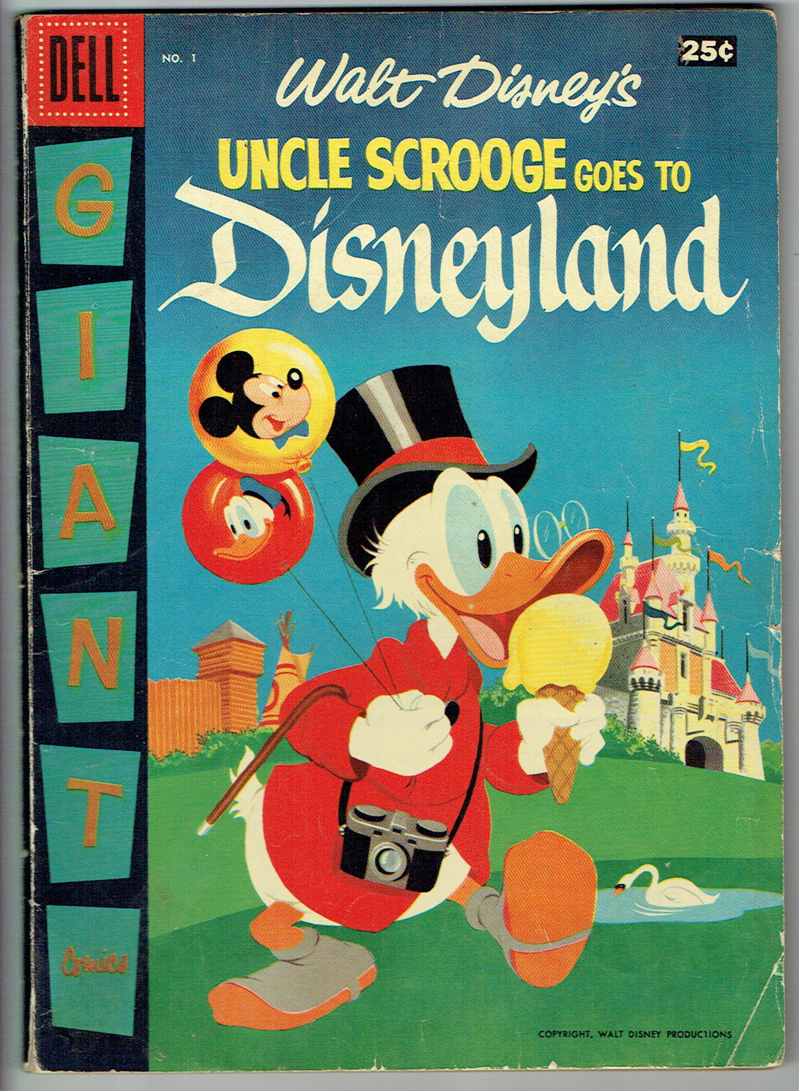 Dell Giant Uncle Scrooge Goes To Disneyland   #1