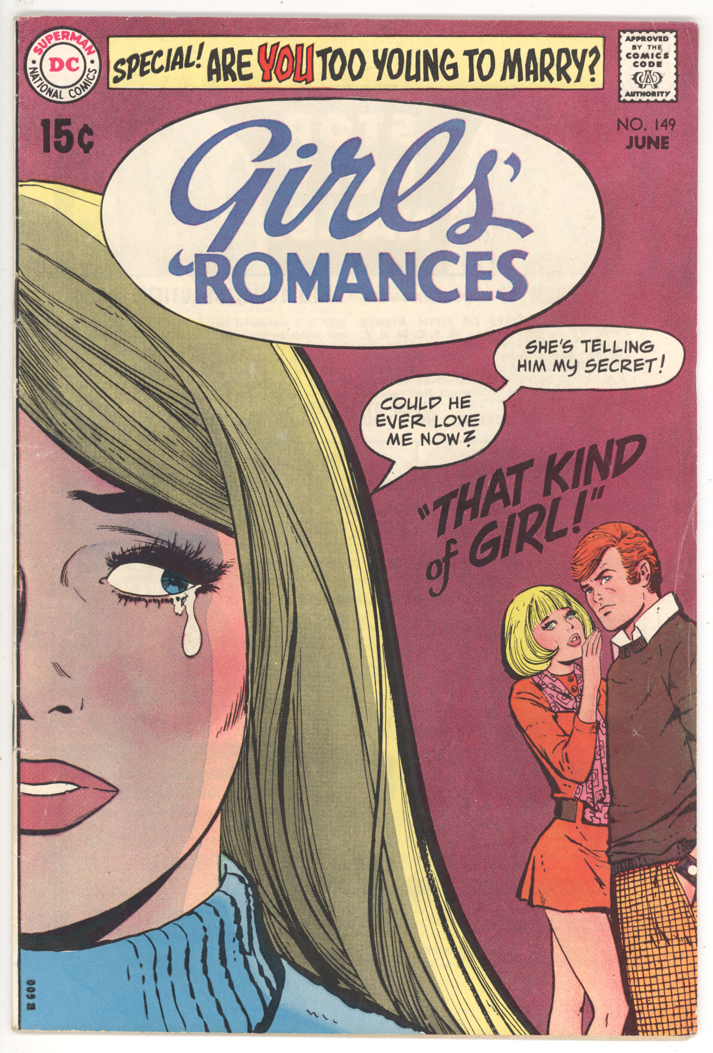 Girls' Romances #149 front