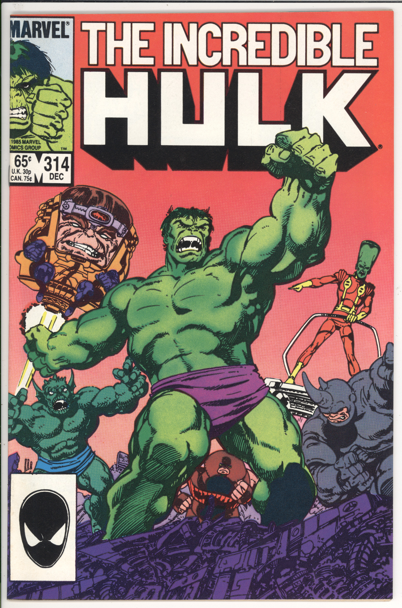 Incredible Hulk #314 front