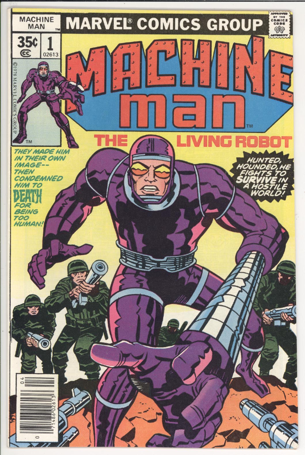 Machine Man  #1 front