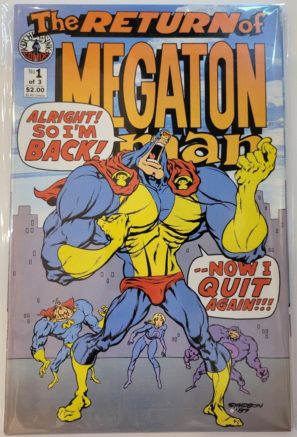 Return Of Megaton Man #1-3