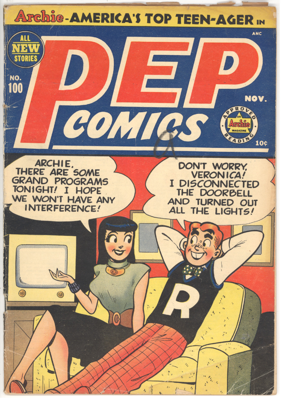 Pep Comics #100 front