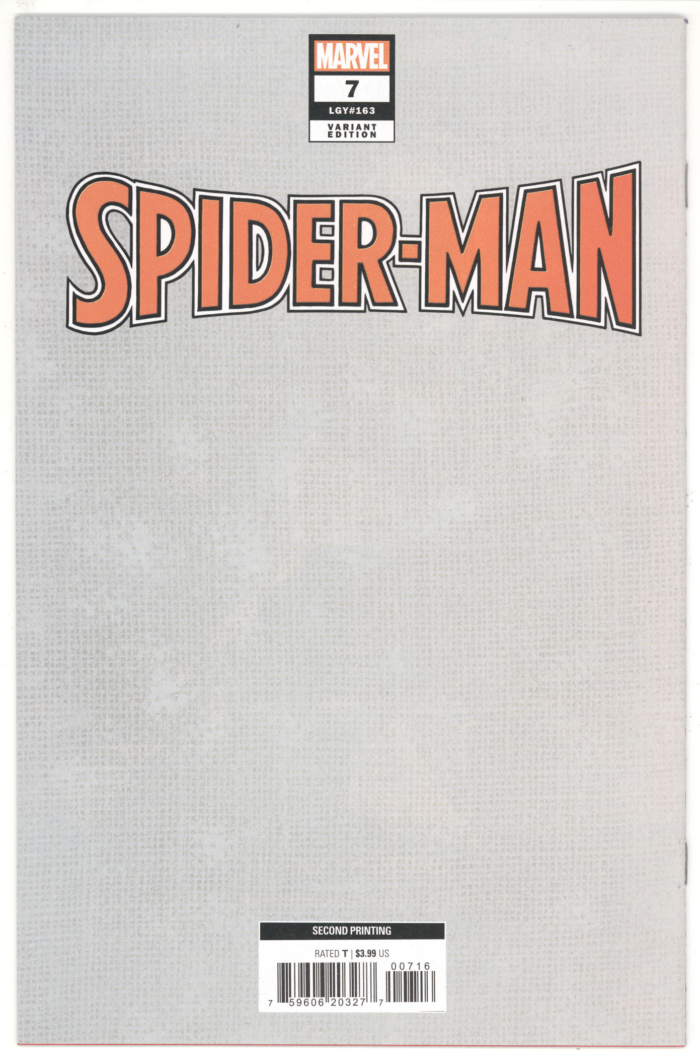 Spider-Man #7 back