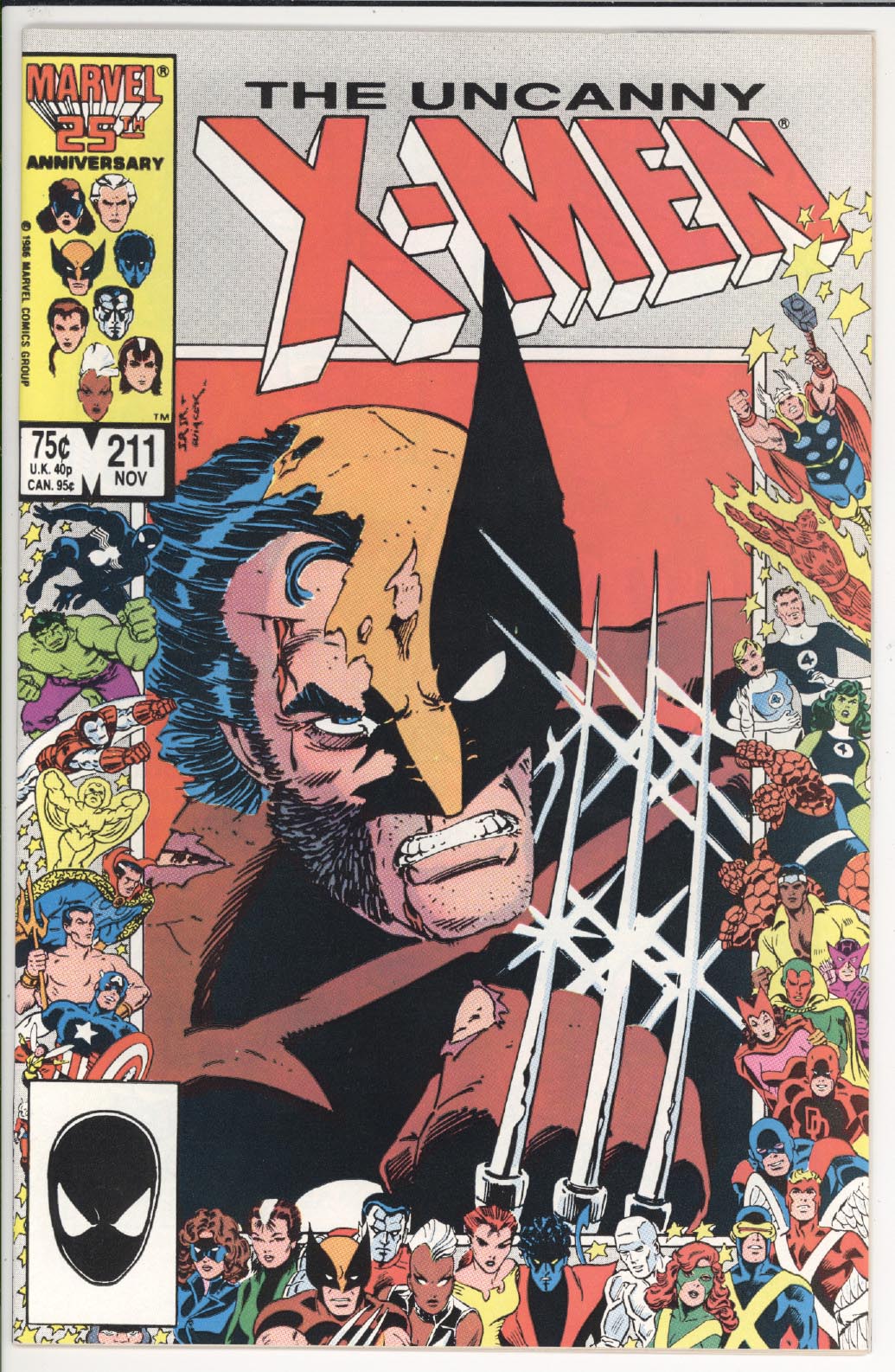 Uncanny X-Men #211 front