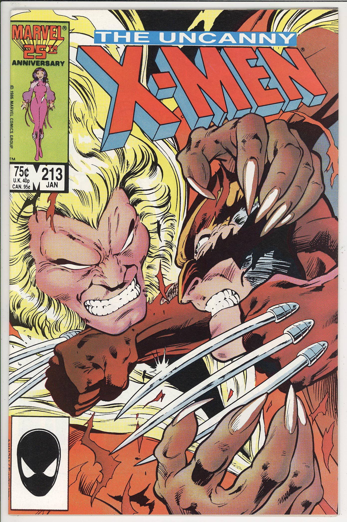 Uncanny X-Men #213 front Uncanny X-Men #213 front